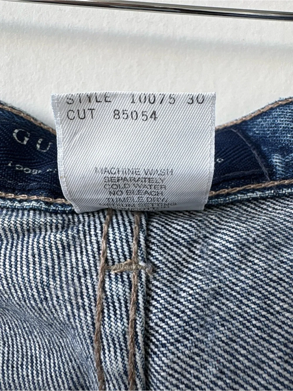 Vintage Guess Jeans Pascal Loose Fit Tapered Leg Made in USA Denim Jeans 34x30